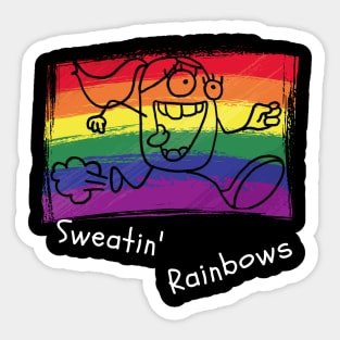 Rita is Sweatin' Rainbows Sticker